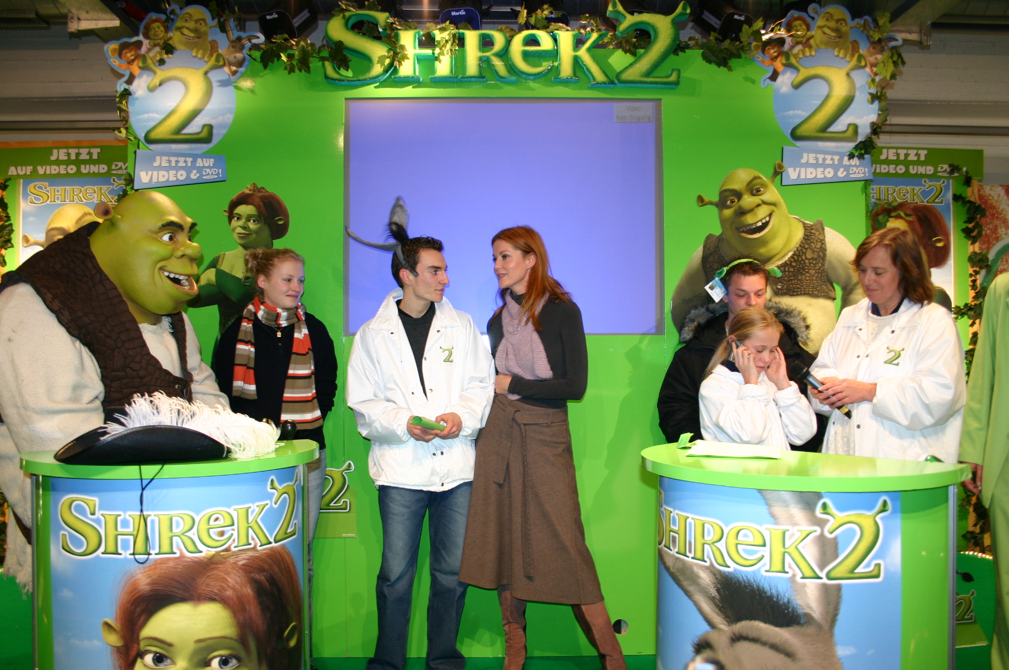 Shrek 2 Fan-Gewinnspiel Finale 2005 im Saturn Mö. Hamburg