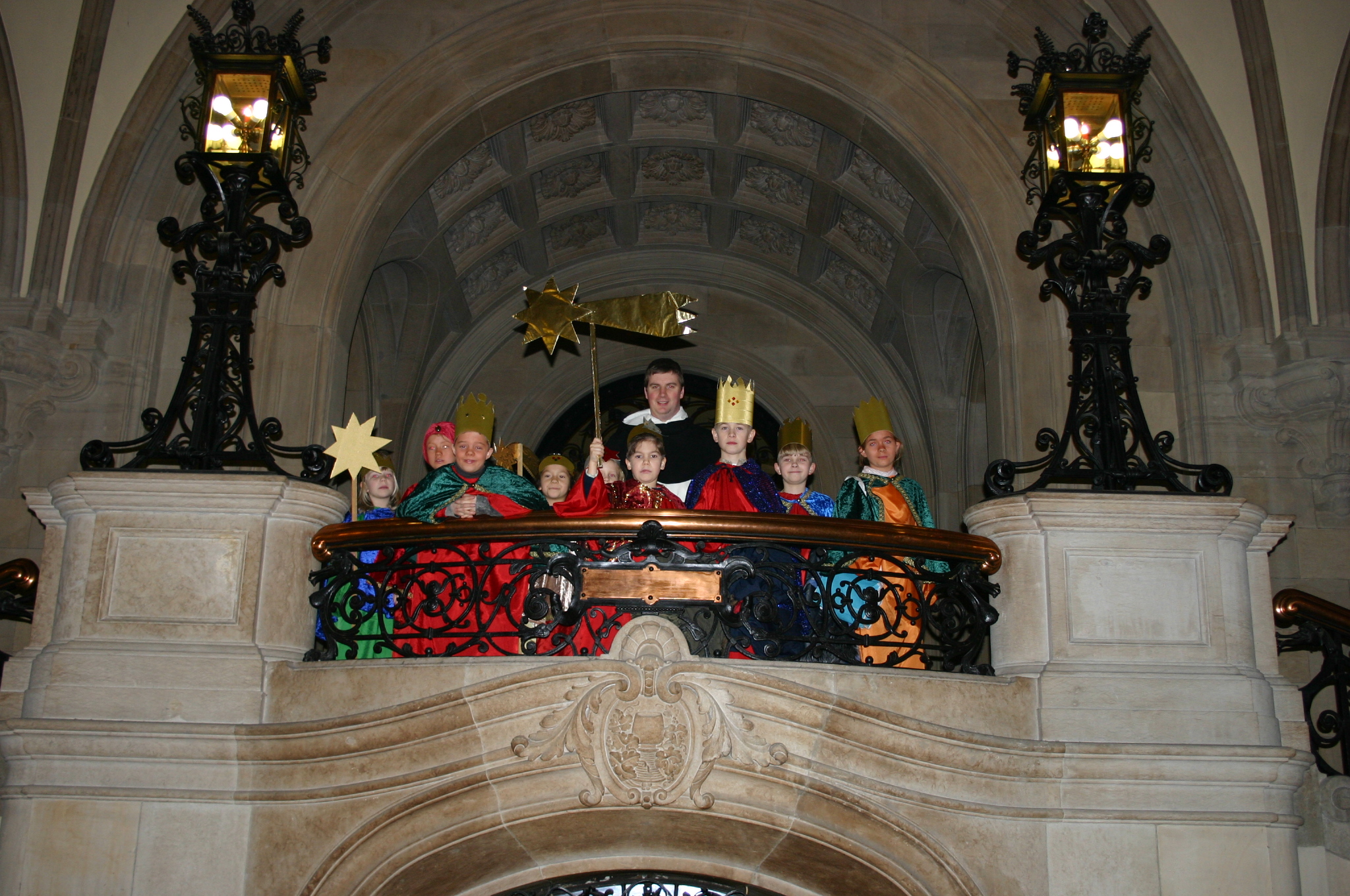 Sternsinger zu Gast im Rathaus Hamburger 2005