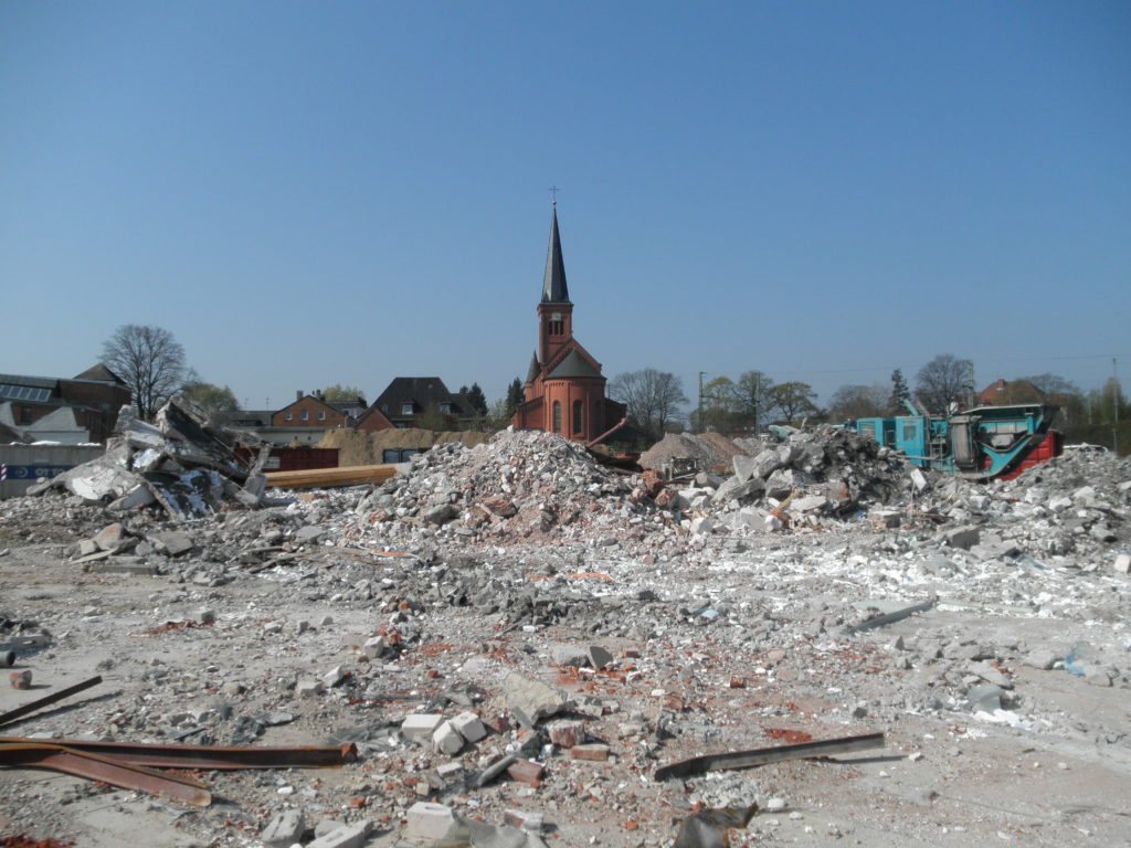 Holsten Galerie Neumünster – Abrissarbeiten der Firma Bernd Hagen im Sager-Viertel