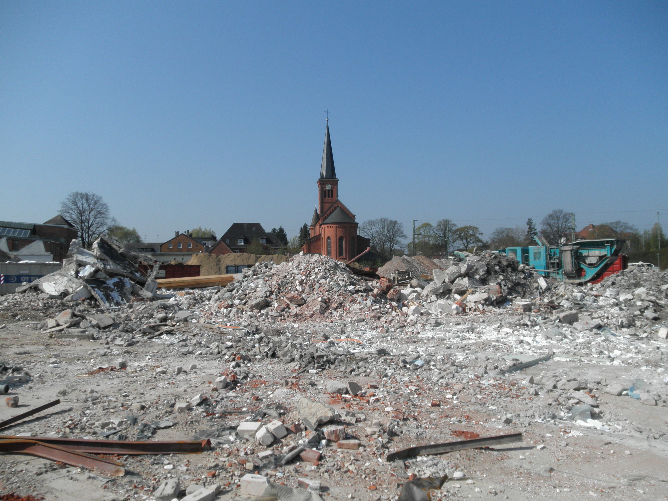 Holsten Galerie Neumünster – Abrissarbeiten der Firma Bernd Hagen im Sager-Viertel